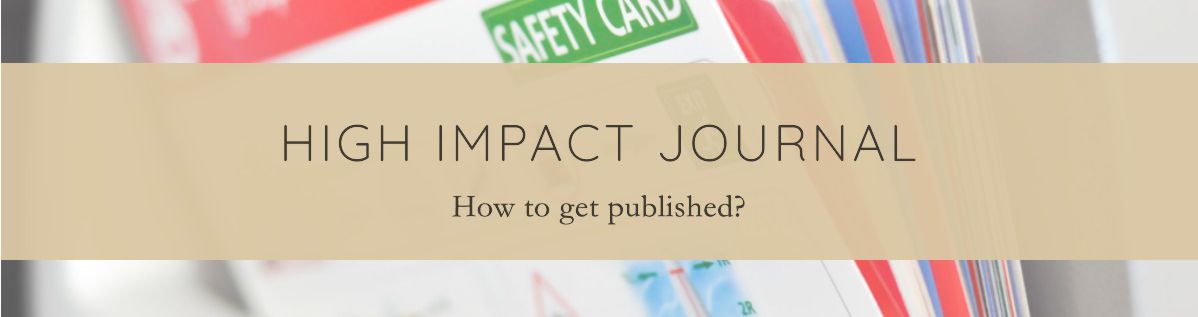 how to get published in high impact journal